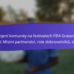 Zdravotní a bezpečnostní výsledky z festivalů FIFA Grassroots 2025: protokoly, zpětná vazba účastníků, zlepšení